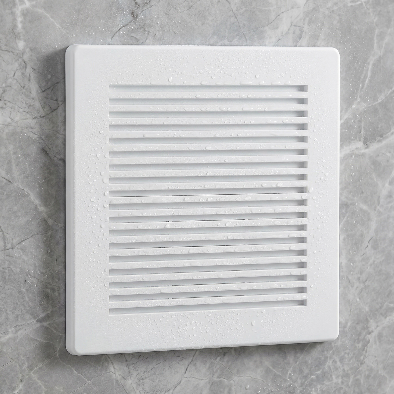 Home Bathroom Vent Fans - 浴室排気ファンカバー 9x9 スプリング式天井換気グリル 交換用プラスチック製ファン グリル 家庭用換気用
