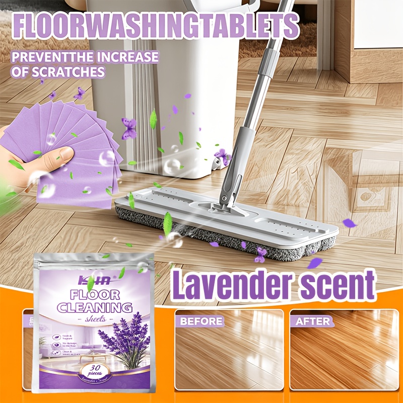 Home Bathroom Floor Tiles - KJMフロア洗浄タブレット30個入り、速溶性芳香ステインリムーバー、タイル、木の床、キッチン、バスルーム、家庭用
