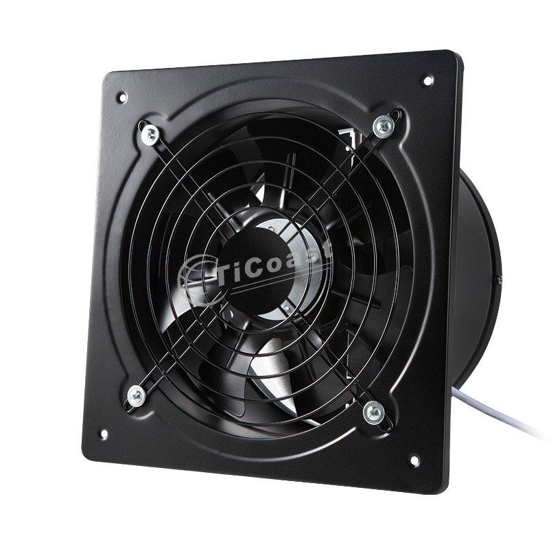 Home Bathroom Vent Fans - 8 インチ 80 ワット排気ファン高速送風機ファン壁掛け低ノイズ家庭用浴室キッチンエアベント換気 220V