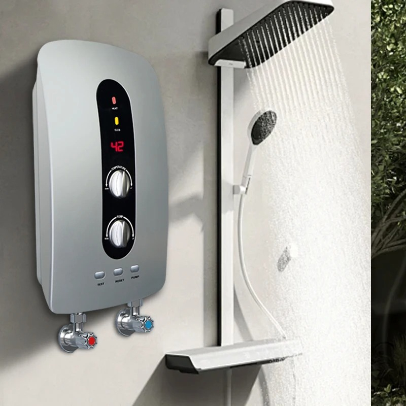 Home Bathroom Geyser - OEM 2025 ポータブル赤銅製220V 50Hzタンクレス給湯器 浴室用インスタント温水ヒーター 家庭用電気シャワー