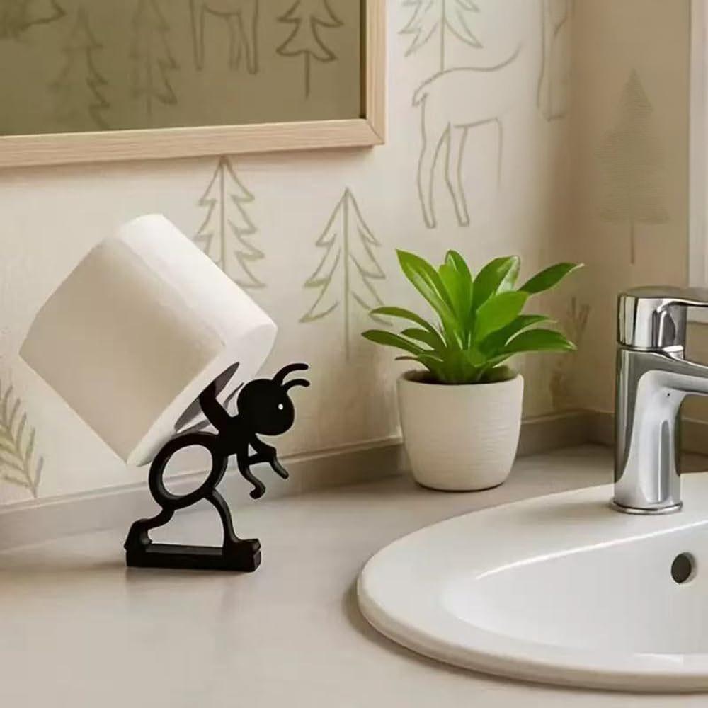 Home Living Bathroom Vanity - 3Dプリントされたアリ型トイレットペーパーホルダー装飾、バスルームの洗面台アクセサリー、リビングルームのテーブルトップティッシュ、ホームデコレーションアイテム、オーナメント