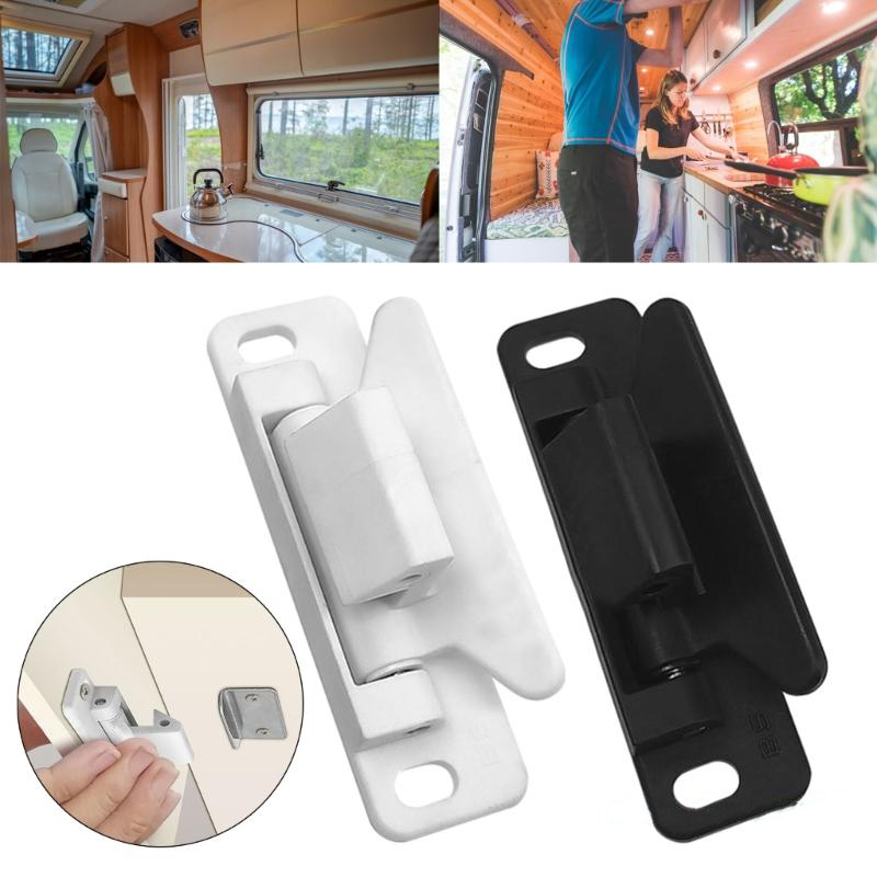 Home Bathroom - RV キャビネットラッチハードウェア修正ロック家具引き出しリテーナーキャッチ家庭用キャンピングカー浴室キッチンオフィス耐久性