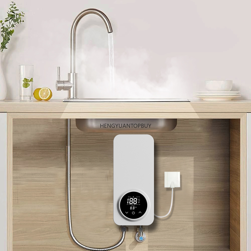 Home Bathroom Geyser - ミニインスタントタンクレス電気給湯器 キッチン業務用 家庭用 車 RV ホテル