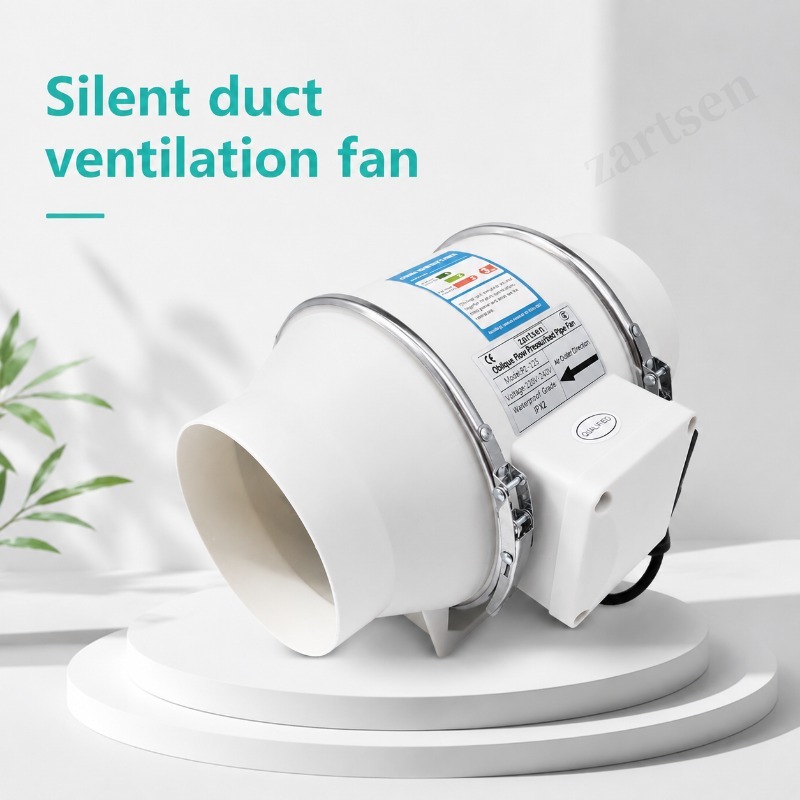Home Bathroom Vent Fans - 4/5/6インチ混合流インラインファン 220V リモコン付き 静音高速排気ファン 家庭用 浴室