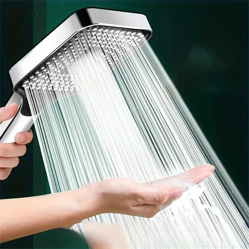 Shower Head Rain - 調整可能な3モード高圧シャワーヘッド大流量節水レインフォールシャワーミキサー浴室アクセサリー