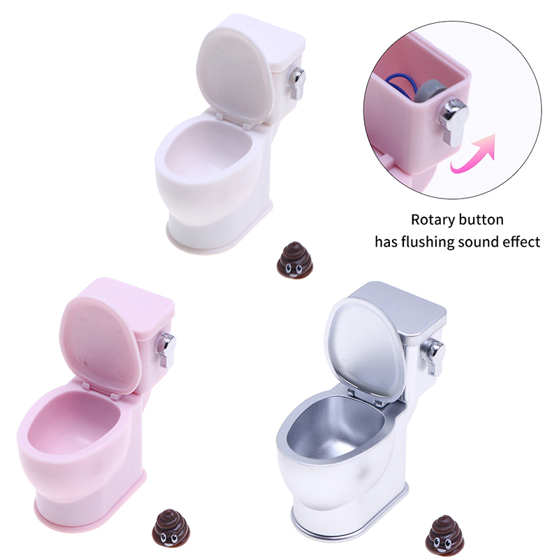 Home Bathroom Supplies - 1 セット 1:12 ドールハウスミニチュアシミュレーショントイレうんちフラッシング音浴室モデルの装飾おもちゃドールハウスアクセサリー