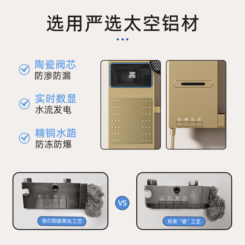 スペースグレーのスマートデジタルディスプレイ付き背面取り付け - Home Bathroom のレビューと価格