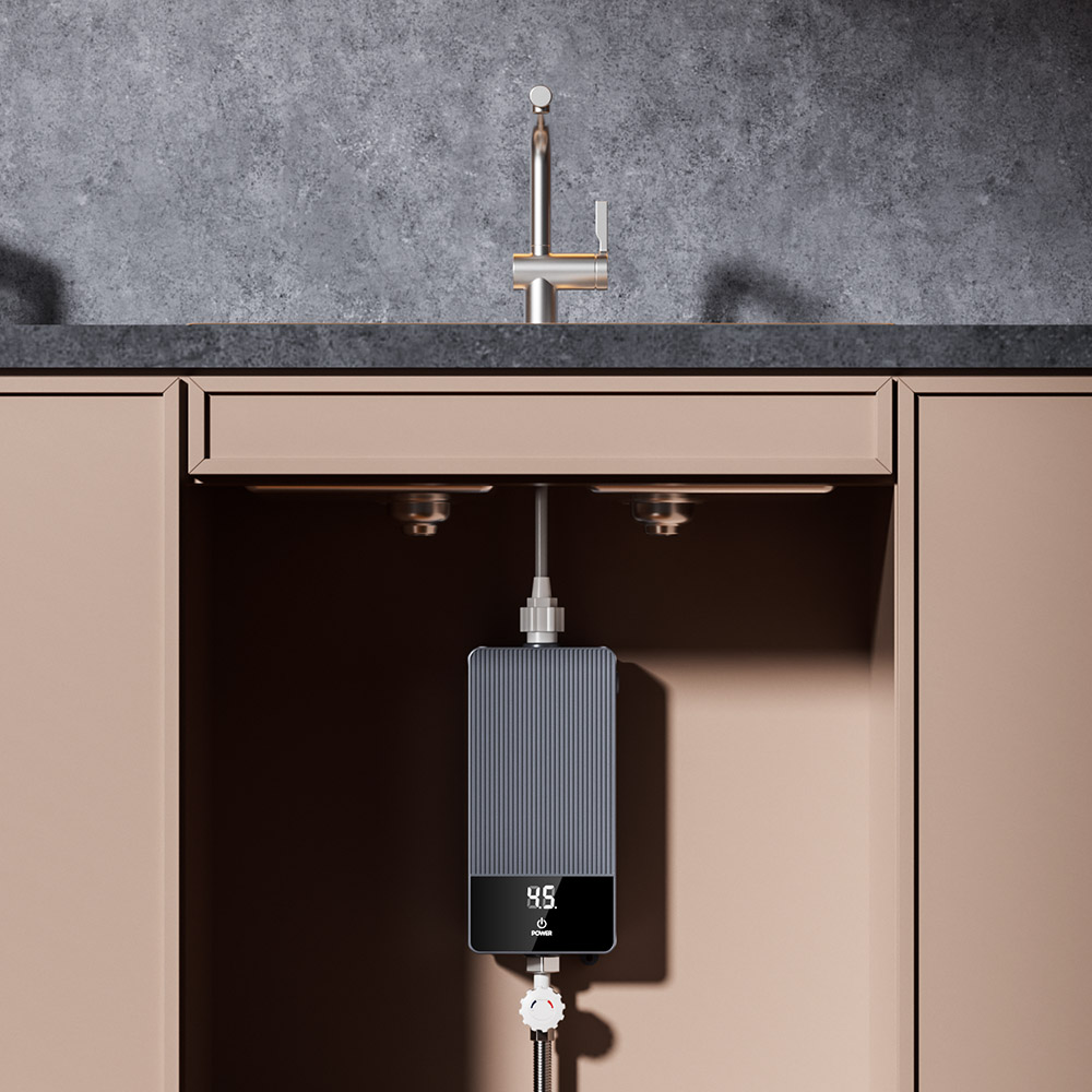 ホームミニ3500Wスマートインスタント電気タンクレスシャワ - Home Bathroom Geyser のレビューと価格