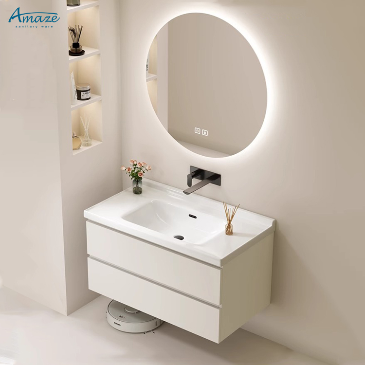 バスルームキャビネットモダンラグジュアリー無垢材バスルーム家 - Home Living Bathroom Vanity のレビューと価格