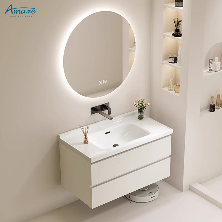 バスルームキャビネットモダンラグジュアリー無垢材バスルーム家 - Home Living Bathroom Vanity のレビューと価格