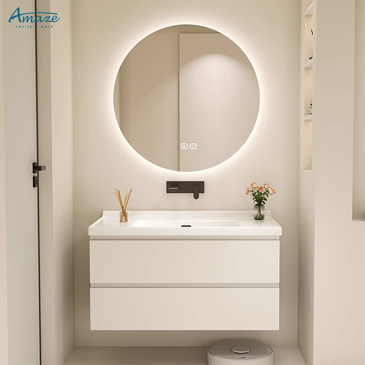 バスルームキャビネットモダンラグジュアリー無垢材バスルーム家 - Home Living Bathroom Vanity のレビューと価格