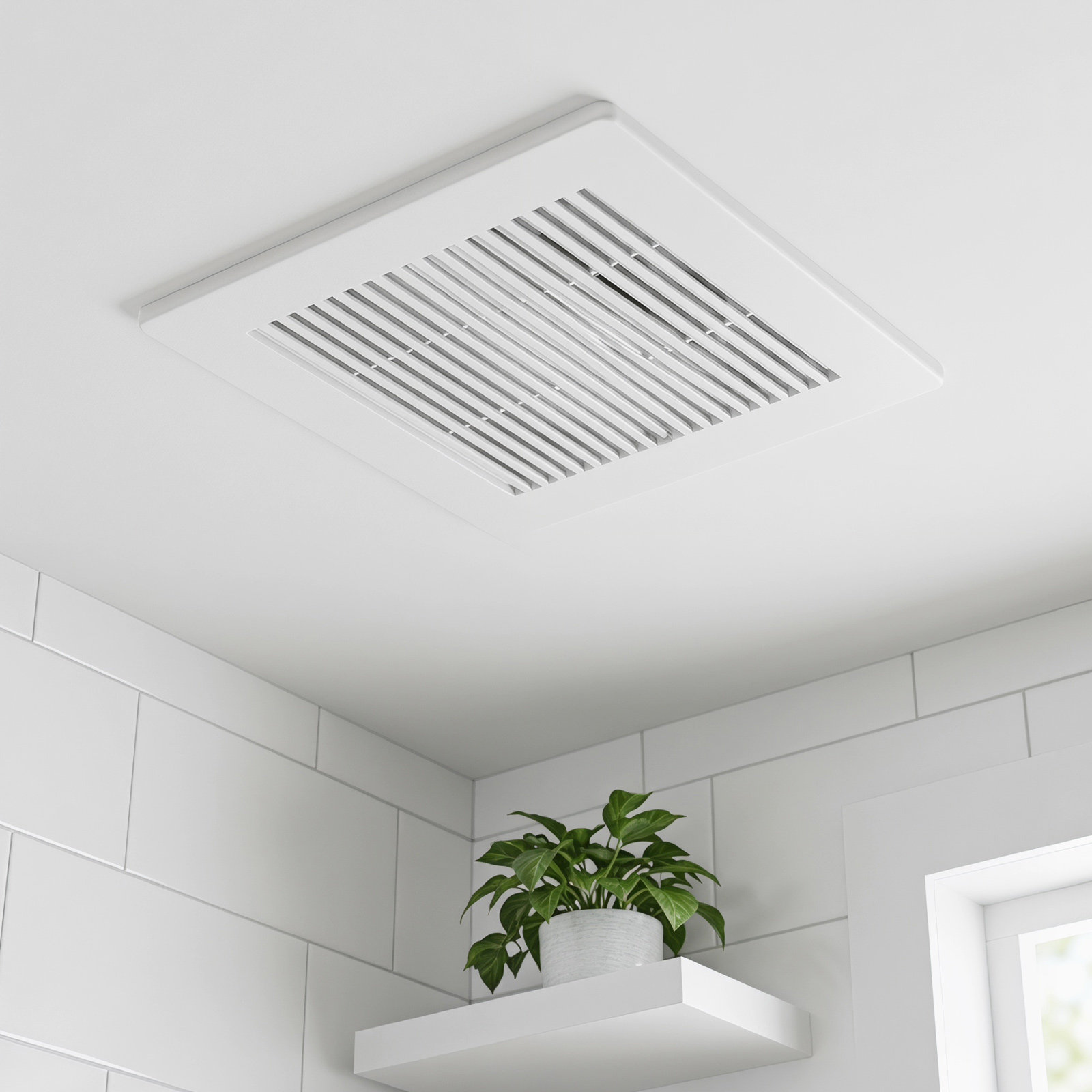 浴室排気ファンカバー 9x9 スプリング式天井換気グリル 交 - Home Bathroom Vent Fans のレビューと価格