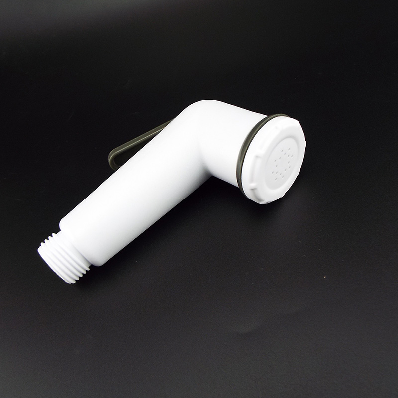 白いプラスチック製トイレビデスプレーガン、2つのモード、クリ - Home Bathroom With Two Toilets のレビューと価格