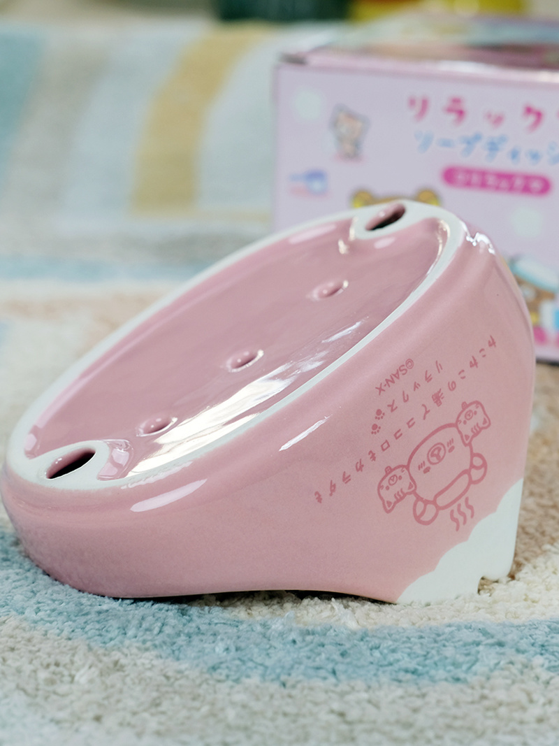 かわいいセラミック3D漫画リラックマ富士山ソープディッシュ収 - Home Goods Bathroom Vanity のレビューと価格