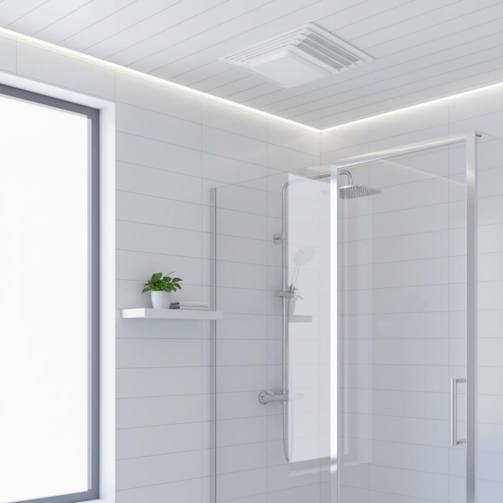 浴室排気ファンカバー ツール不要の浴室ファン グリル天井換気 - Home Bathroom Vent Fans のレビューと価格