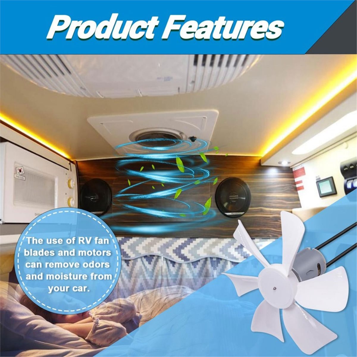 ホームツール 6インチ RV換気扇ブレード 12V Dシャフ - Home Bathroom Vent Fans のレビューと価格