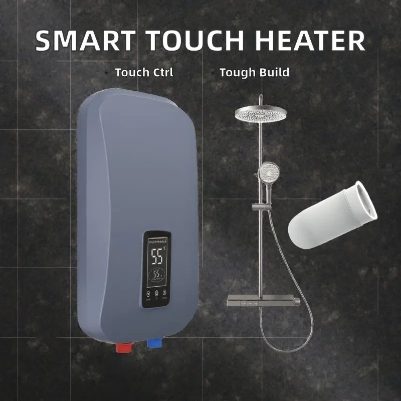 スマートタッチコントロール電気シャワー給湯器家庭用タンクレス - Home Bathroom Geyser のレビューと価格
