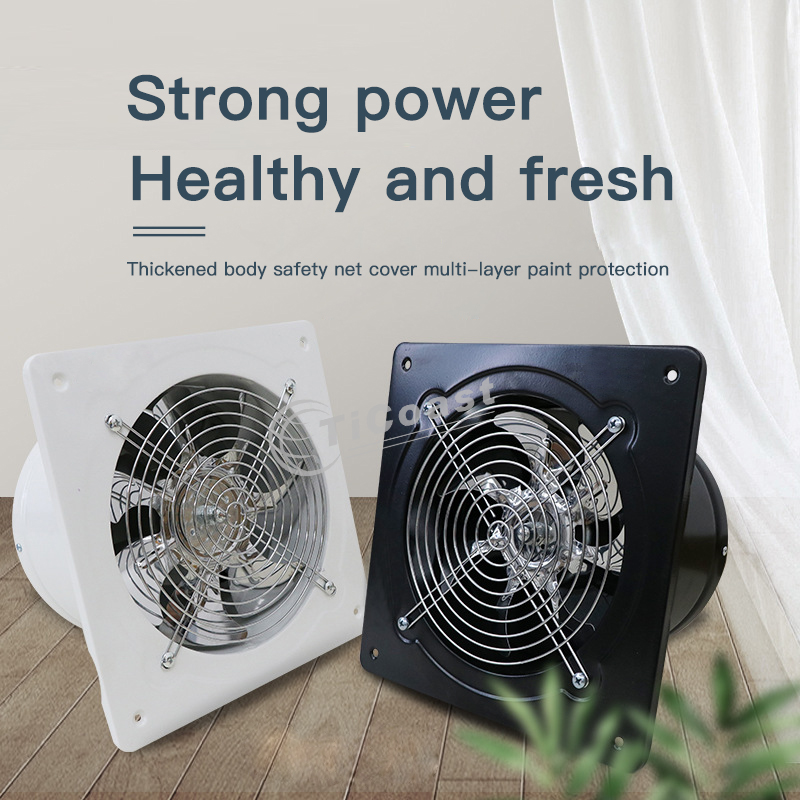 8 インチ 80 ワット排気ファン高速送風機ファン壁掛け低ノ - Home Bathroom Vent Fans のレビューと価格