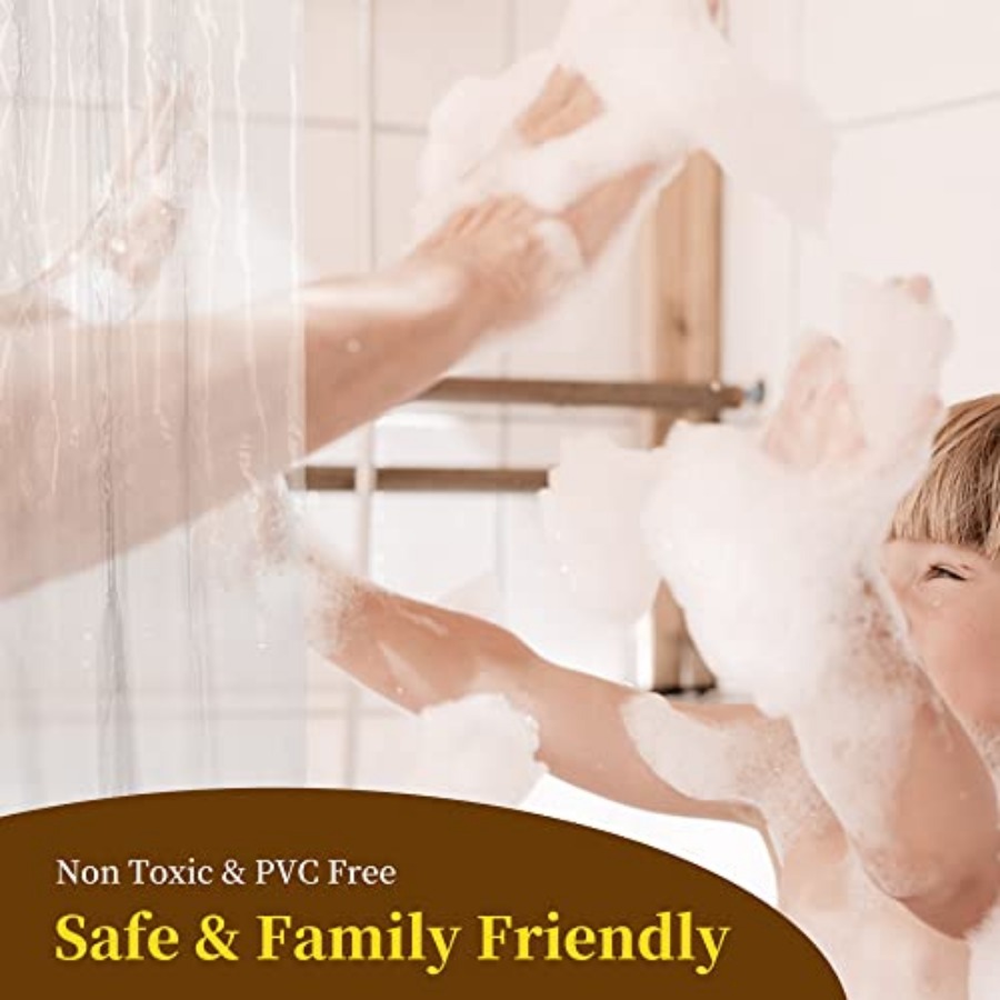 フロスト加工シャワーカーテンライナー - プレミアムPEVA - Shower Curtain Liner のレビューと価格