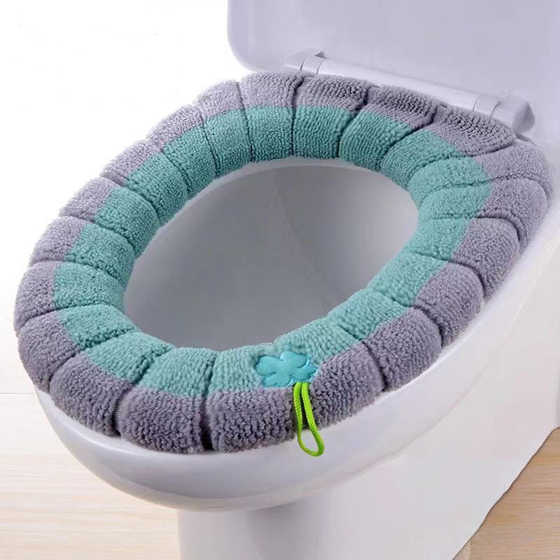 1 個浴室便座カバーソフトウォーマー洗えるマットカバーパッド - Home Bathroom With Two Toilets のレビューと価格