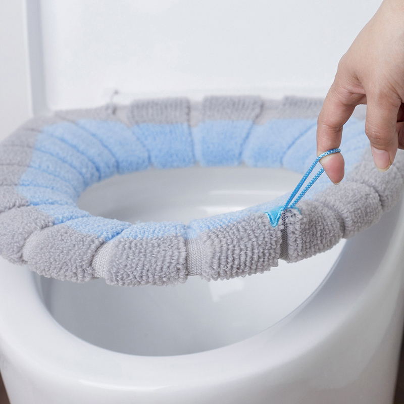 1 個浴室便座カバーソフトウォーマー洗えるマットカバーパッド - Home Bathroom With Two Toilets のレビューと価格