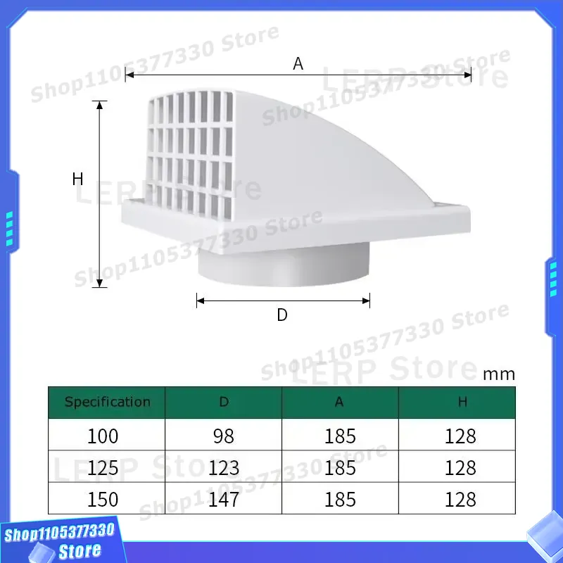 柔軟な ABS プラスチック壁換気グリル排気ファンカバー空気 - Home Bathroom Vent Fans のレビューと価格