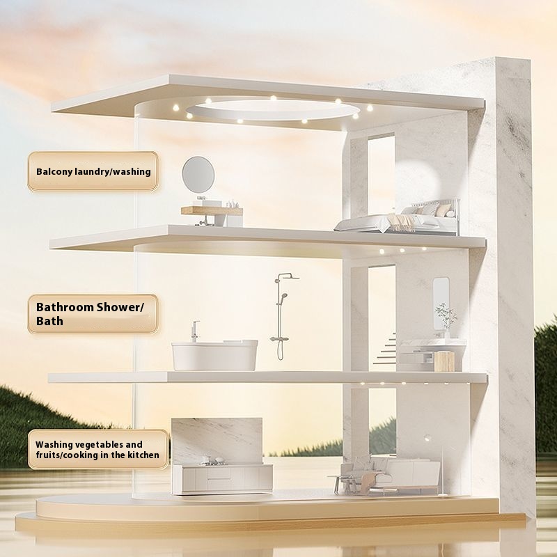 プレシャワーヘッド、家庭用シャワーセット、スケール・塩素除去 - Home Bathroom のレビューと価格