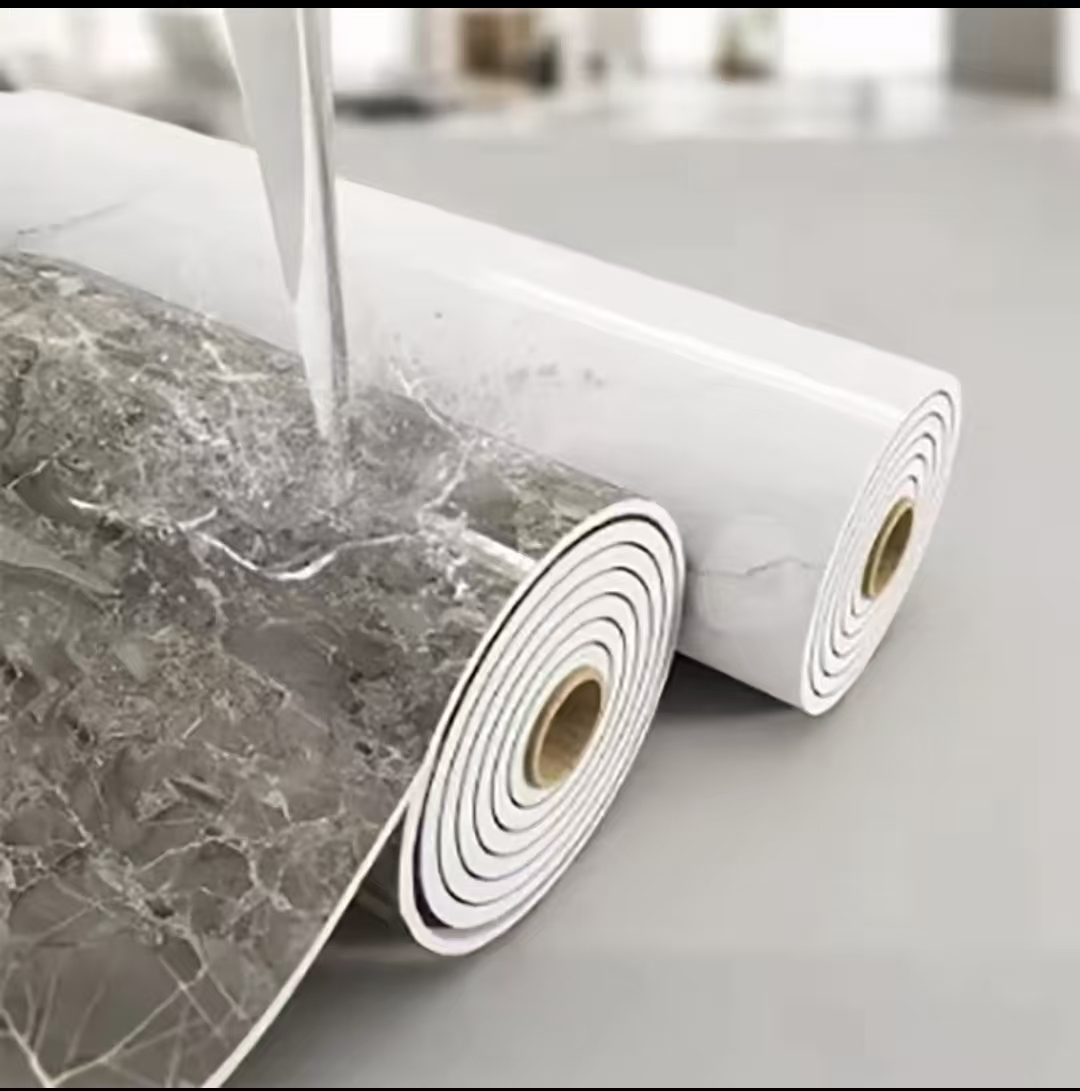 厚みのある自己粘着タイルステッカー PVC 大理石ウォールス - Home Bathroom Floor Tiles のレビューと価格