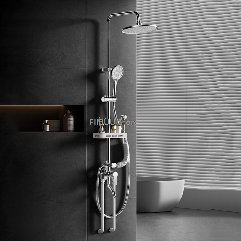 高圧シャワーシステム 調節可能なシャワーセット レインバスル - Shower Head Rain のレビューと価格