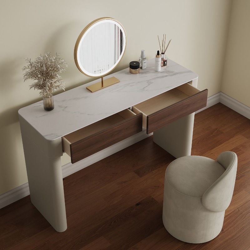 イタリア製ナチュラルチェア付き化粧台、豪華ゴシック調リビング - Home Living Bathroom Vanity のレビューと価格