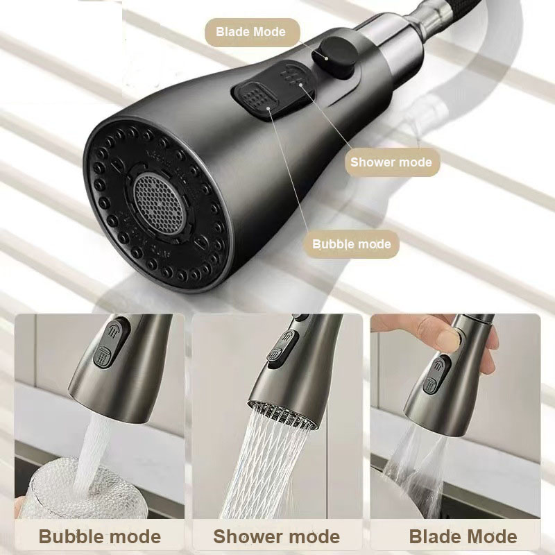 キッチン蛇口アクセサリー交換スプレーノズル 3 モード AB - Shower Head Rain のレビューと価格