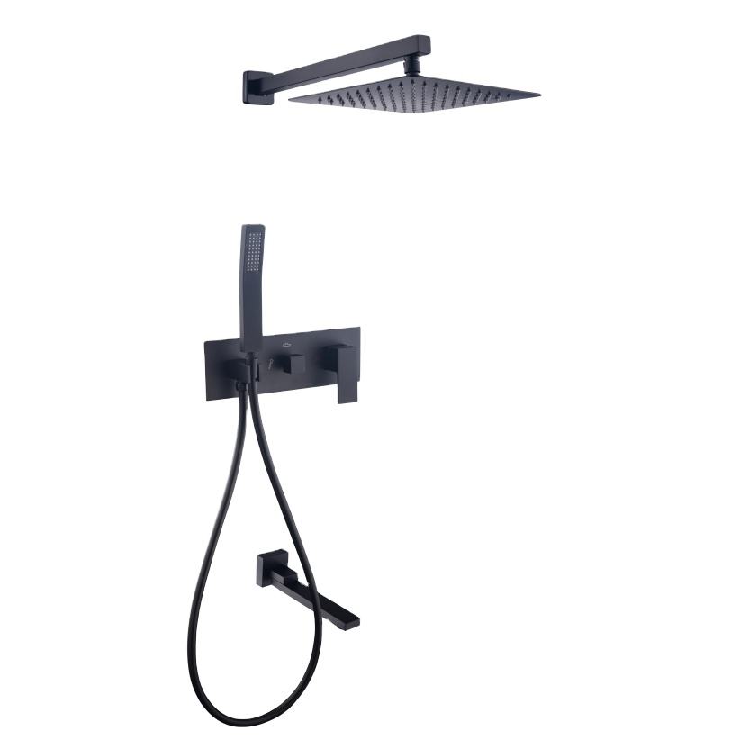 高級ブラッシュドゴールド銅製天井取り付け真鍮製バスルームレイ - Shower Head Rain のレビューと価格