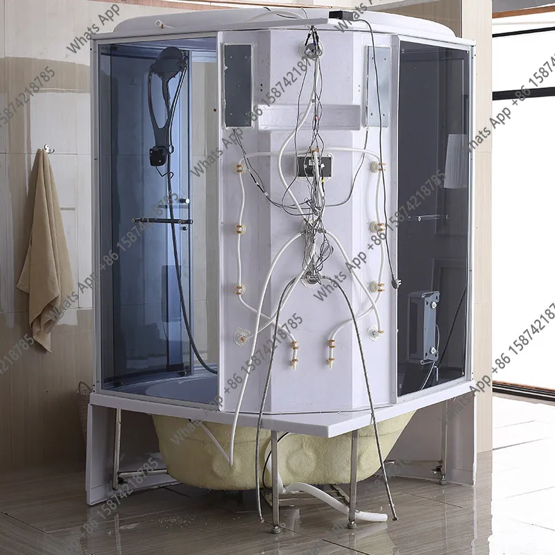 ハイインテグラルシャワールーム 長方形バスタブ付き 完全密閉 - Home Bathroom のレビューと価格