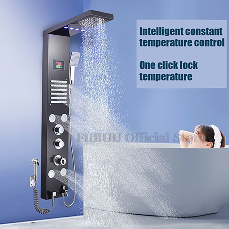 スマートシャワーシステム,バスルーム,電子シャワーヘッドセッ - Shower Head Rain のレビューと価格