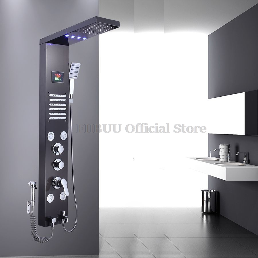 スマートシャワーシステム,バスルーム,電子シャワーヘッドセッ - Shower Head Rain のレビューと価格