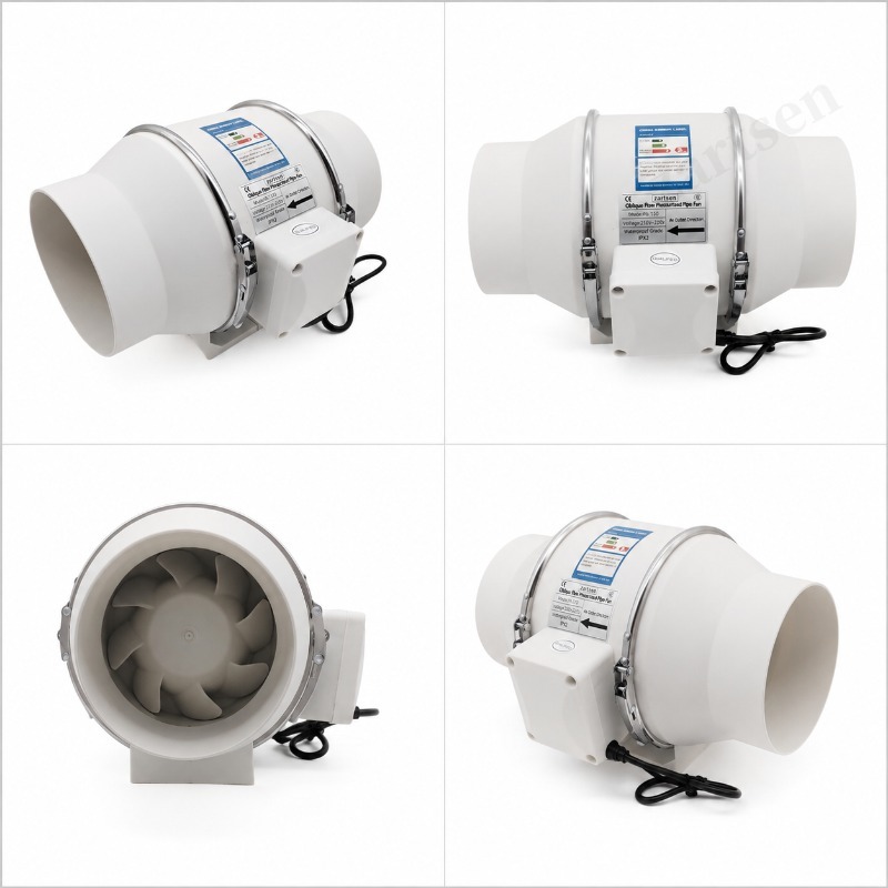 4/5/6インチ混合流インラインファン 220V リモコン付 - Home Bathroom Vent Fans のレビューと価格