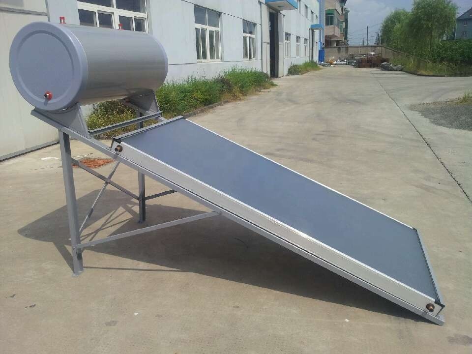100リットル電気式コンパクト一体型加圧平板太陽熱温水器シス - Home Bathroom Geyser のレビューと価格