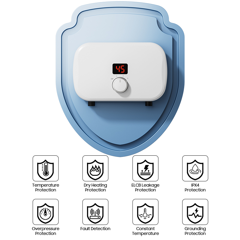 家庭用ミニ5000W 5500kWタンクレス瞬間湯沸かし器  - Home Bathroom Geyser のレビューと価格