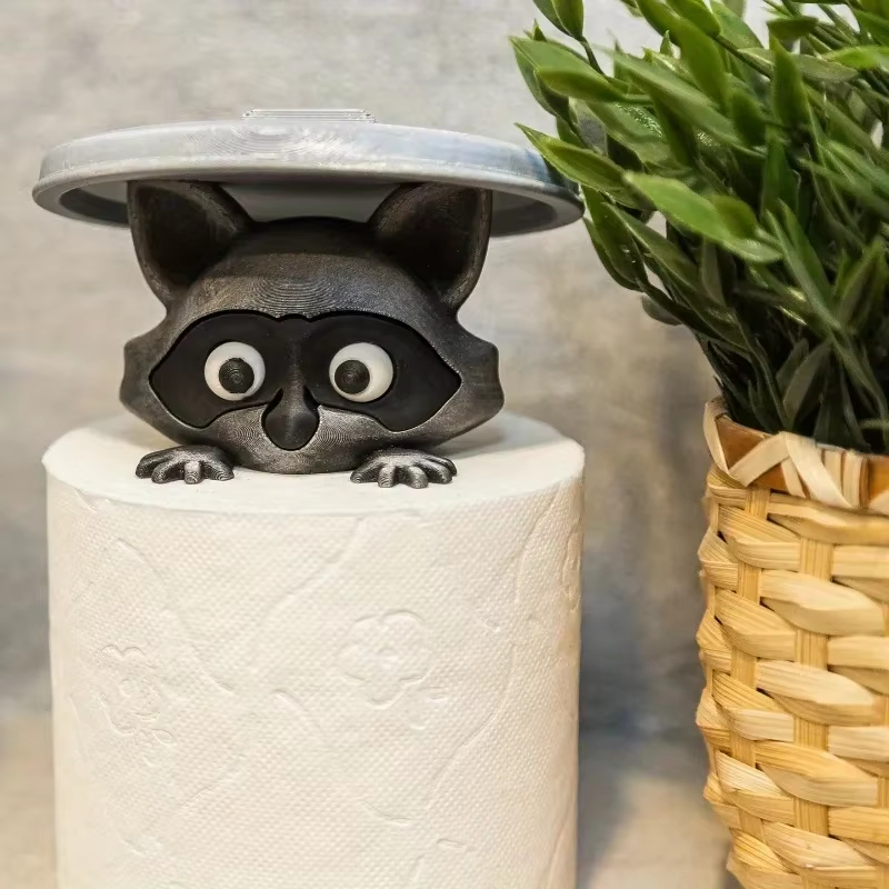 かわいいアライグマのトイレットペーパーホルダー、遊び心のある - Home Bathroom Ideas のレビューと価格